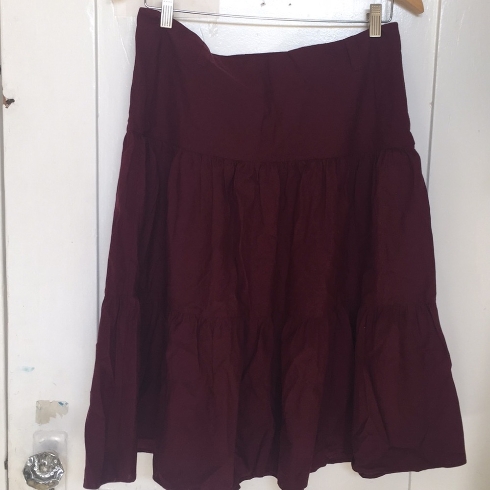 Cranberry Agnes B Tiered Skirt